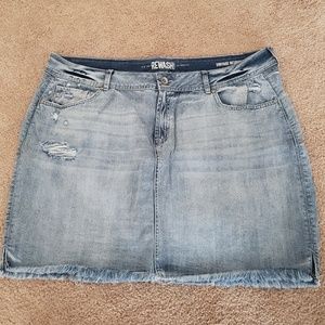 Denim Plus Size Skirt